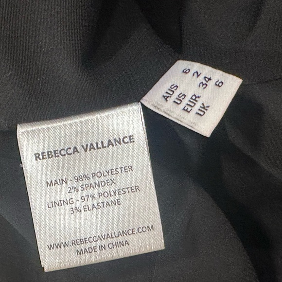 NWOT REBECCA VALLANCE 
Victoria One-Shoulder Mini Dress - Black Size US 2
$552 - Picture 8 of 8